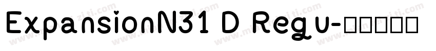 ExpansionN31 D Regu字体转换